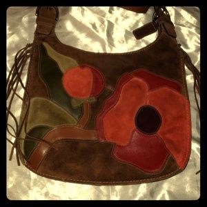 Coach D06J-9257 Seude/Leather Poppy Ltd Ed Bag